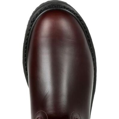 Georgia Boot Dark Brown Wedge Pull-On Work Boot, , large