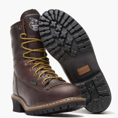 Georgia Boot Steel Toe Waterproof Logger Boot, , large