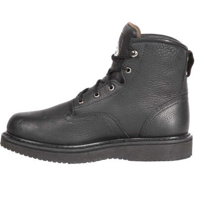 Georgia Boot Black Wedge Work Boot, , large