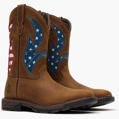 Georgia Boot Carbo-Tec FLX 11" Patriotic Alloy Toe Pull-On Work Boot, , large