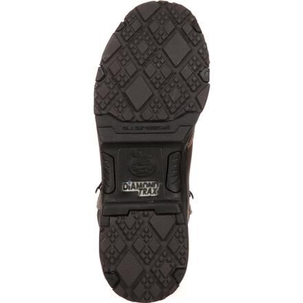 White diamond work store boots