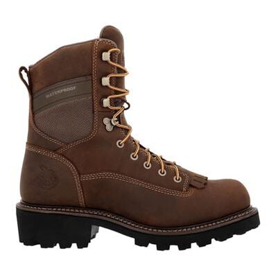 Georgia Boot Core37 9" Scalloped Heel Waterproof Composite Toe Logger Work Boot, , large