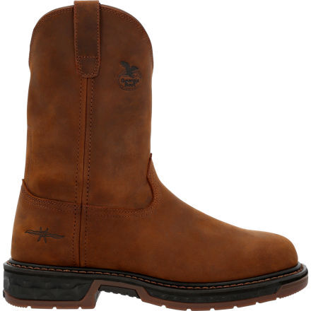 Pull on logger boots sales