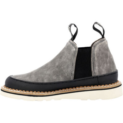 Women's Grey Romeo Wedge Shoe, , large