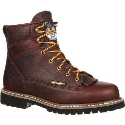 Georgia Steel Toe Waterproof Lace To Toe Work Boot GBOT053