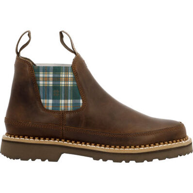 Georgia Boot Women's Plaid Chelsea Romeo Shoe, , large