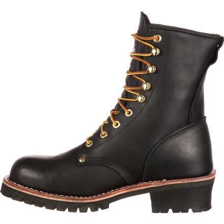 Georgia Boot Mens 8 Safety Toe Logger Boot