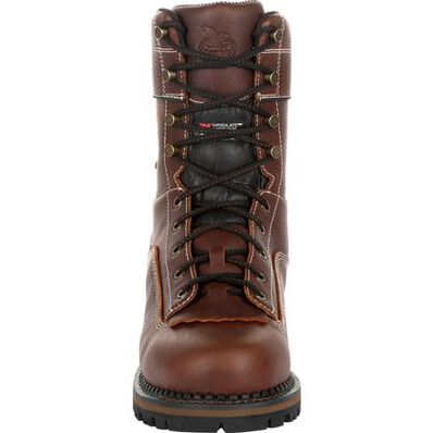 Georgia Boot AMP LT Logger Waterproof 400G Insulated Work Boot, , large