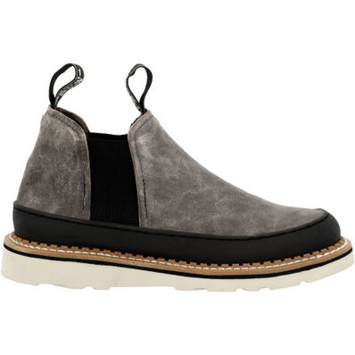 Women's Grey Romeo Wedge Shoe, , large
