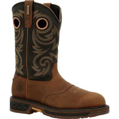 Georgia Boot Carbo-Tec LT Waterproof Pull-On Work Boot, , large