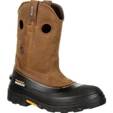 Georgia Boot Muddog Composite Toe Waterproof Work Wellington, , large