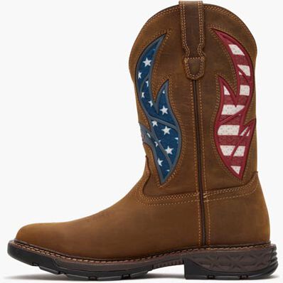 Georgia Boot Carbo-Tec FLX 11" Patriotic Alloy Toe Pull-On Work Boot, , large
