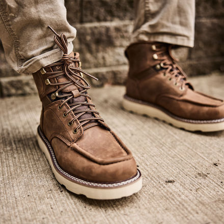 Georgia boot moc toe slip on clearance