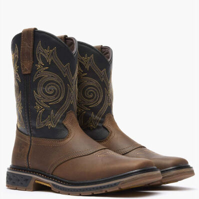 Georgia Boot Carbo-Tec LT Big Kids Pull-On Saddle Boot, , large