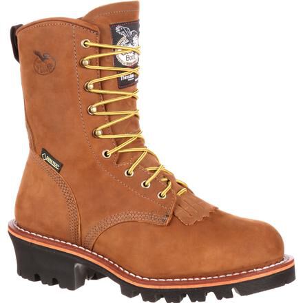 waterproof steel toe logger boots