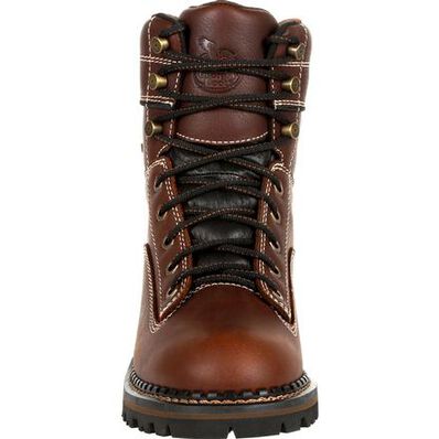 Georgia Boot AMP LT Logger Women's Waterproof Low Heel Logger Boot, , large