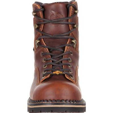 Georgia Boot Comfort Core Low Heel Logger Waterproof Composite Toe Work Boot, , large