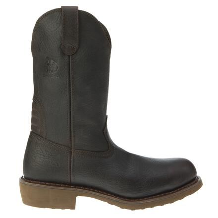 Mens black wellington work boots discount