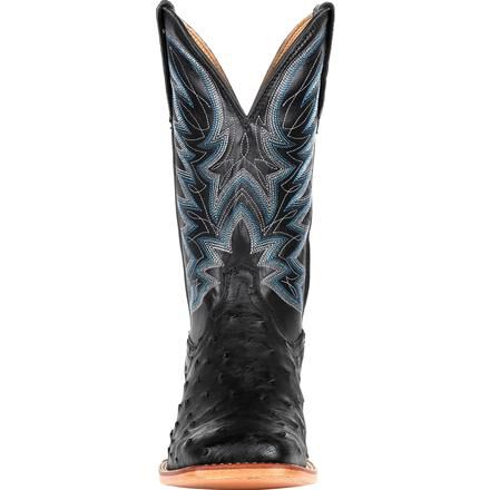 DDB0273 Durango Premium Exotic Full Quill Ostrich Black Western Boot