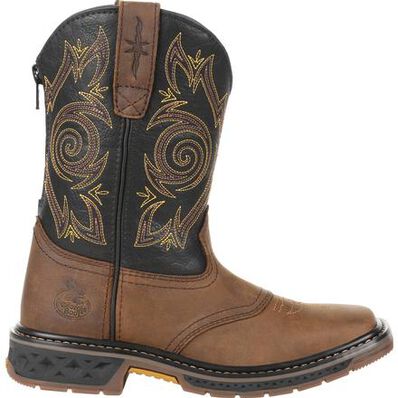 Georgia Boot Carbo-Tec LT Little Kids Pull-On Saddle Boot, , large