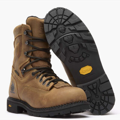 Georgia Boot Comfort Core Waterproof Low Heel Logger Work Boot, , large