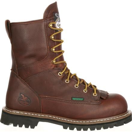 Steel toe lace hotsell boots