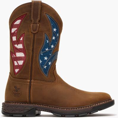 Georgia Boot Carbo-Tec FLX 11" Patriotic Alloy Toe Pull-On Work Boot, , large