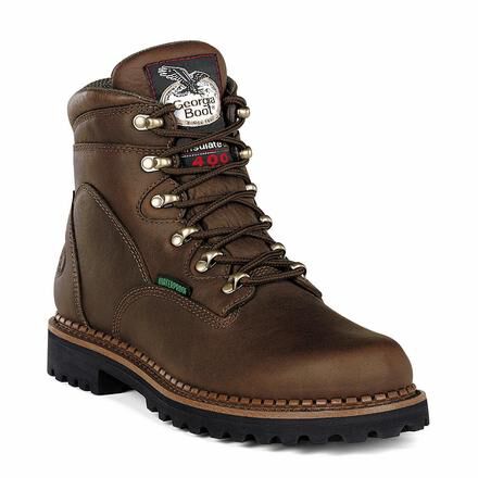 Georgia Boot Men s Renegades Lace Up Waterproof Brown Work Boots