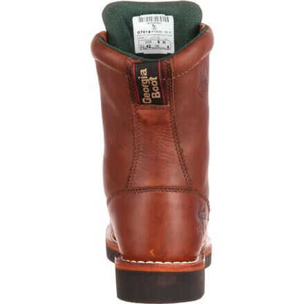 W8.5 Georgia Boot Mens 8 Inches SPR Farm Ranch Lacer Work Boot-G7014
