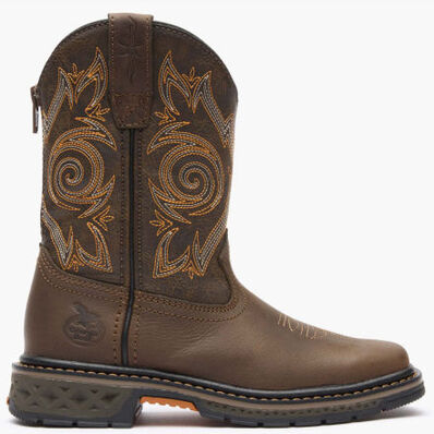 Georgia Boot Carbo-Tec LT Little Kids Brown Pull on Boot, , large