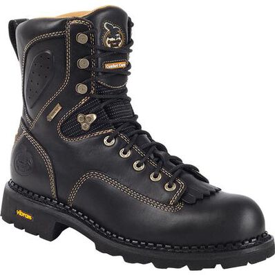men's georgia comfort core composite toe waterproof logger work boots