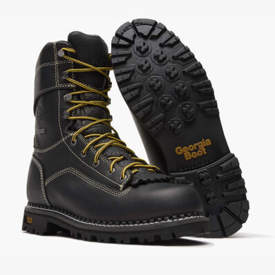 Georgia Boot AMP LT Logger Low Heel Waterproof Work Boot, , large