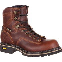 men's georgia comfort core composite toe waterproof logger work boots