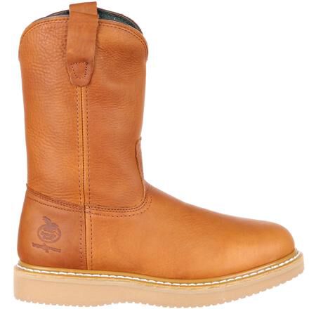 Wedge pull on work boots cheap