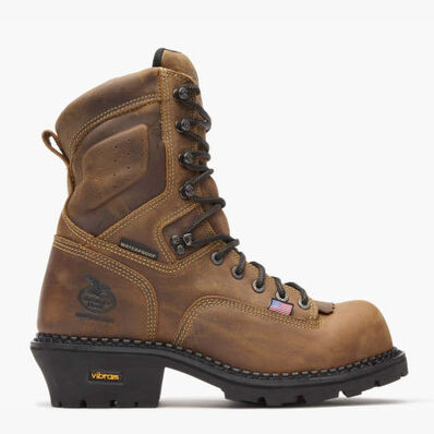 Georgia Boot USA Logger Composite Toe Waterproof Work Boot, , large