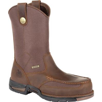 Georgia Boot Athens Waterproof Pull On Work Boot, , large