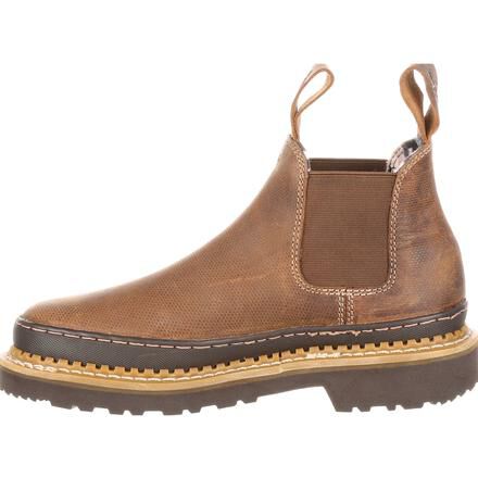 Georgia Giant Women s Brown Leather High Romeo Slip On Shoe