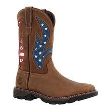 Georgia Boot Carbo-Tec FLX 11" Patriotic Alloy Toe Pull-On Work Boot