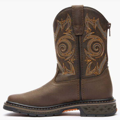 Georgia Boot Carbo-Tec LT Little Kids Brown Pull on Boot, , large