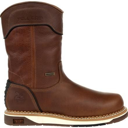 Pull on wedge sole work boots online