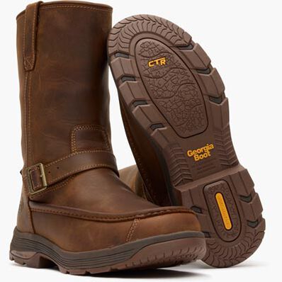 Georgia Boot Athens SuperLyte Waterproof Wellington Pull-On Boot, , large