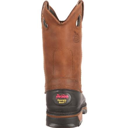 Georgia Boot Men s 11 Muddog Pull On Work Boots G4434