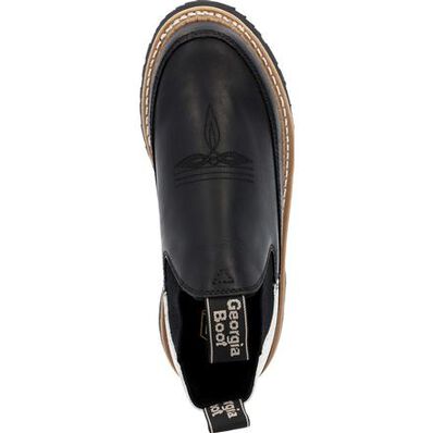 Georgia Boot Women's Black and White Romeo Shoe, , large