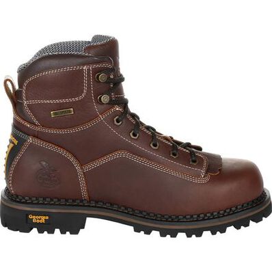 Georgia Boot AMP LT Logger Low Heel Waterproof Work Boot, , large