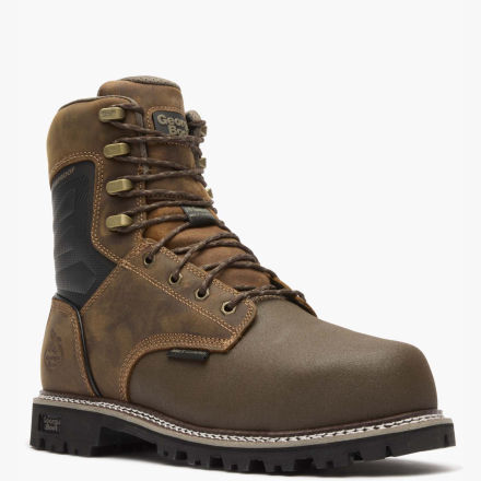 Men s Brute Composite Toe Met Guard Waterproof Work Boot GB00643 Brown
