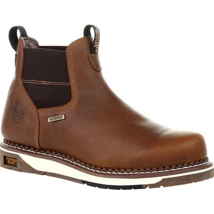 Georgia boots steel toe slip on shop
