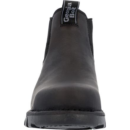 Steel toe chukka boots black discount