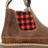 Georgia Boot Women's Red Plaid Chelsea Romeo Shoe, , large