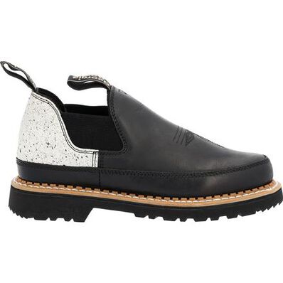 Georgia Boot Women's Black and White Romeo Shoe, , large
