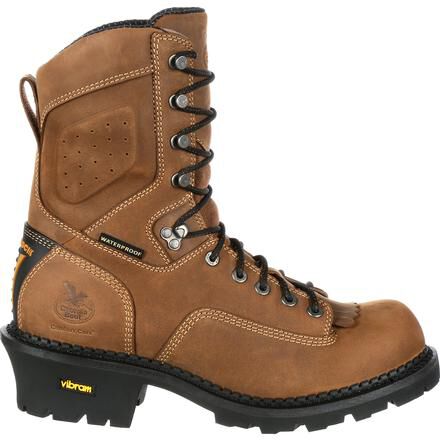 Georgia Men s Comfort Core Logger Composite Toe Waterproof Work Boot Brown GB00097 11.5 Wide